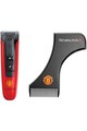 Remington Aparat de tuns pentru barba/mustata   Manchester United Beard Boss Styler, Lame CaptureTrim, Lame lavabile, Indicator LED, Rosu/ Negru Barbati