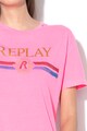 Replay Tricou cu imprimeu logo Femei