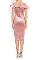 BADEN 11 Rochie midi de catifea, cu insertie transparenta Femei