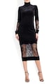 BADEN 11 Rochie bodycon de catifea cu garnituri de dantela Femei