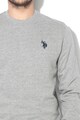 U.S. Polo Assn. Bluza sport cu decolteu la baza gatului Barbati