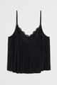 VIOLETA BY MANGO Top cu pliuri si insertii de dantela Kenner Femei