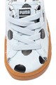 Puma Pantofi sport din piele intoarsa cu imprimeu cu buline Basket Fete