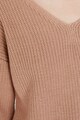KOTON Пуловер с шпиц деколте и кръстосан дизайн на гърба Жени