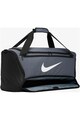 Nike Geanta Duffel  Brasilia M 9.0, 60L Unisex, Flint Grey/Black/White Femei