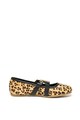 GUESS Balerini din piele cu par scurt cu animal print Fete