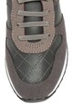 Guess Pantofi sport slip-on de piele ecologica, cu garnituri de piele intoarsa ecologica Fete