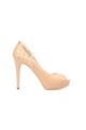 GUESS Pantofi de piele cu varf decupat Femei