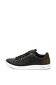 U.S. Polo Assn. Pantofi sport de piele ecologica, cu logo stantat Pedro Barbati