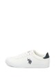 U.S. Polo Assn. Pantofi sport de piele ecologica, cu detaliu logo brodat Tabor Barbati