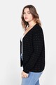 VIOLETA BY MANGO Cardigan tricotat fin, cu strasuri Shinne Femei