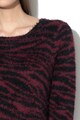 Vila Alinja zebramintás bolyhos pulóver női