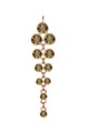 Highstreet Jewels Cercei drop placati cu aur rose si decorati cu cristale de sticla Femei
