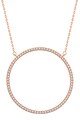 Highstreet Jewels Colier placat cu aur cu pandantiv circular Femei