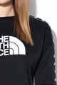 The North Face Bluza cu imprimeu logo si captuseala de fleece, pentru fitness Femei