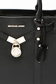 Michael Kors Кожена чанта Nouveau Hamilton с декоративен катинар Жени