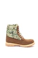 Timberland Bocanci de piele nabuc si material textil 6 Inch Premium Barbati