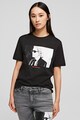 Karl Lagerfeld Fotómintás póló női
