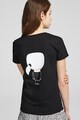 Karl Lagerfeld Tricou din bumbac cu imprimeu Ikonik Femei