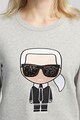 Karl Lagerfeld Bluza sport cu logo brodat Ikonik Femei