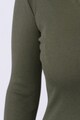 LIN APPAREL Bluza cu guler inalt si aspect striat Femei