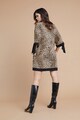 Fiorella Rubino Rochie dreapta cu model animal print Femei