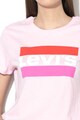 Levi's Tricou cu decolteu la baza gatului si imprimeu logo Femei