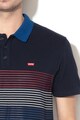 Levi's Tricou polo din material pique, cu model in dungi Barbati