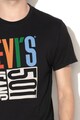 Levi's Tricou cu imprimeu logo si decolteu la baza gatului Barbati