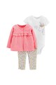 Carter's Set de body, pantaloni si cardigan Fete