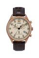 Timex Ted Baker, Часовник The Waterbury с релефна кожена каишка и хронометър, 40 мм Мъже