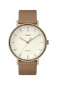 Timex Унисекс часовник Fairfield с кожена каишка, 41 мм Жени