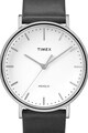 Timex Ceas unisex cu o curea de piele Fairfield, 41 mm Femei