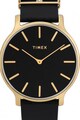 Timex Овален часовник Transcend™ с кожена каишка, 38 мм Жени