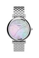 Timex Ceas cu cadran Mother of Pearl si bratara metalica Parisienne , 35 mm Femei