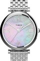 Timex Ceas cu cadran Mother of Pearl si bratara metalica Parisienne , 35 mm Femei