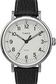 Timex Ceas analog cu o curea de piele Standard XL, 43 mm Barbati