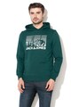 Jack & Jones Hanorac regular fit cu captuseala din fleece si imprimeu logo Ridge Barbati