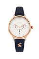 Joules Ceas quartz cu o curea de piele Femei