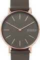 Skagen Ceas quartz cu o curea de piele Femei