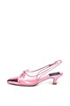 Marc Jacobs Pantofi slingback cu toc kitten si segmente transparente Femei