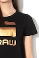 G-Star RAW Tricou din bumbac organic cu imprimeu cu aspect metalizat Femei