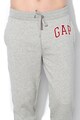 GAP Pantaloni sport cu captuseala din material fleece si broderie logo Barbati