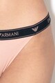 Emporio Armani Underwear Chiloti tanga cu banda elastica cu logo Femei