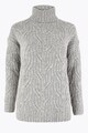 Marks & Spencer Pulover din amestec de lana cu model torsade Femei