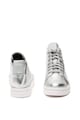 CALVIN KLEIN Kayce logómintás magas szárú bőr sneaker női