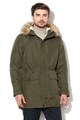 Only & Sons Geaca parka cu garnitura detasabila de blana sintetica Basil Barbati