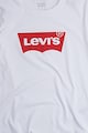 Levi's Kids Tricou cu imprimeu logo si decolteu la baza gatului Fete
