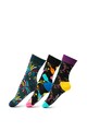 Happy Socks Set de sosete lungi unisex cu imprimeu grafic - 3 perechi Femei