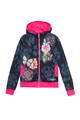 DESIGUAL Hanorac reversibil cu model floral si dungi Fete